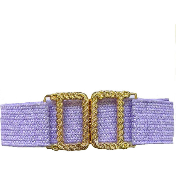 Lifestyle Dámsky pružný elastický opasok na šaty Verena Fialový 65228310