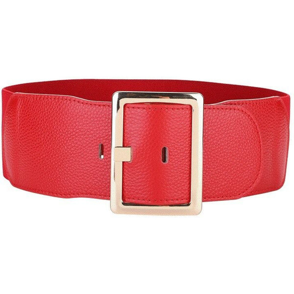 Lifestyle Dámsky kožený elastický strečový opasok Blasia Červený 65228315