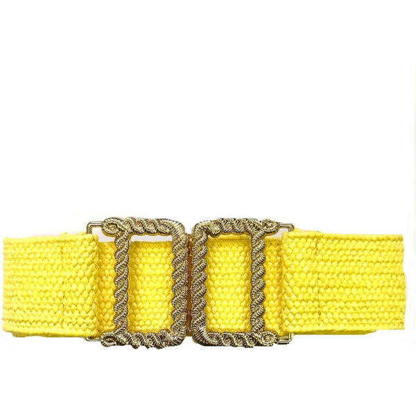 Lifestyle Dámsky pružný elastický opasok na šaty Verena Žltý 65228311
