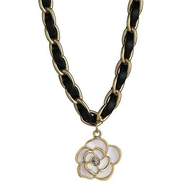 Lodestar Choker zapletený náhrdelník Biela ruža 65228359