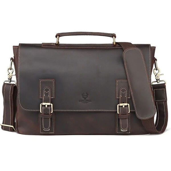 Humerpaul pánska kožená aktovka Crazy Horse Siadhal 10L 65228361