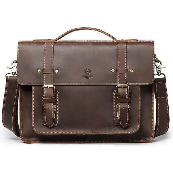 Humerpaul pánska kožená aktovka Crazy horse Rufas 12L 65228360