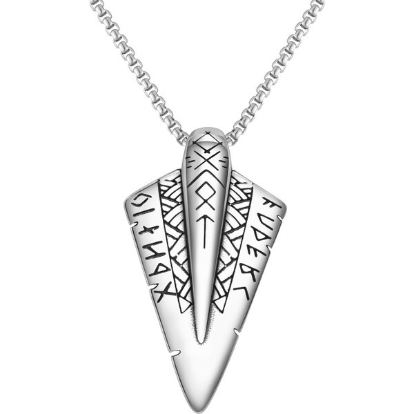 Impress Jewelry Prívesok z chirurgickej ocele Vikingský hrot šípu 65228392