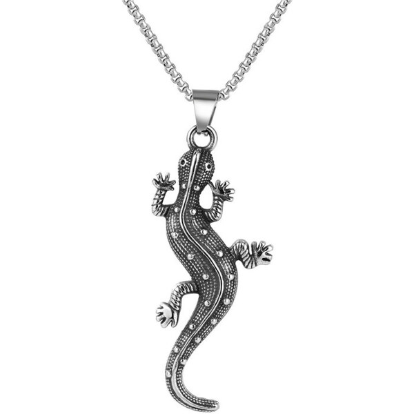 Impress Jewelry Prívesok z chirurgickej ocele Jašterica Lizard 65228418