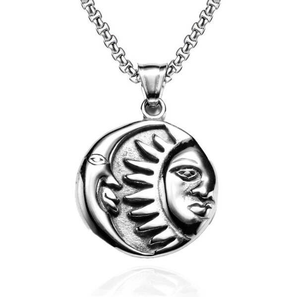 Impress Jewelry Prívesok z chirurgickej ocele Keltské slnko a mesiac 65228446