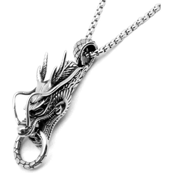 Impress Jewelry Prívesok z chirurgickej ocele Dračia hlava 65228453