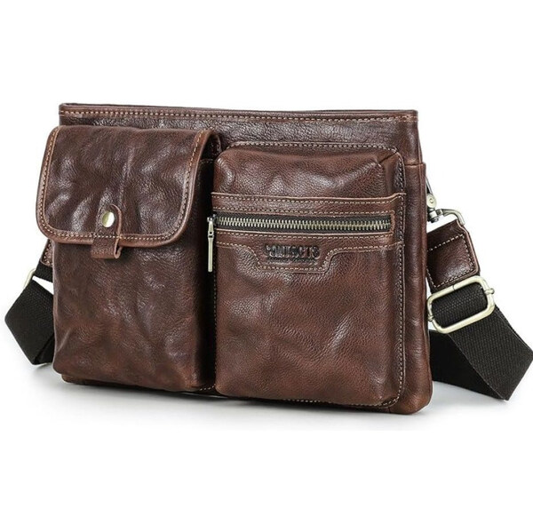 Contacts pánska kožená taška Vintage Leland 4L 65228478