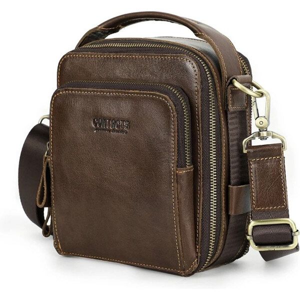 Contacts pánska kožená taška Crazy horse Brooks 3L 65228477