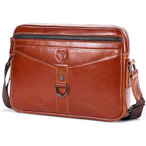 Bullcaptain pánska kožená taška Eucher Brick 65228521