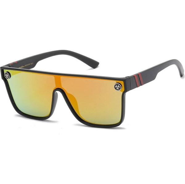 BIOHAZARD ploché zrkadlové slnečné okuliare Oranžové 65228630