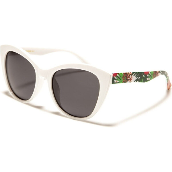 GISELLE CAT EYE dámske polarizačné slnečné okuliare Flower Biele 65228674