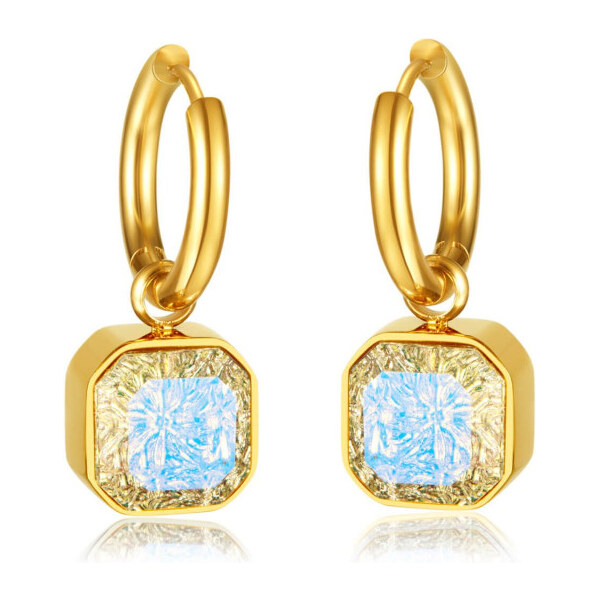 Impress Jewelry Dámske Oceľové kruhové náušnice s trblietavým 65228763