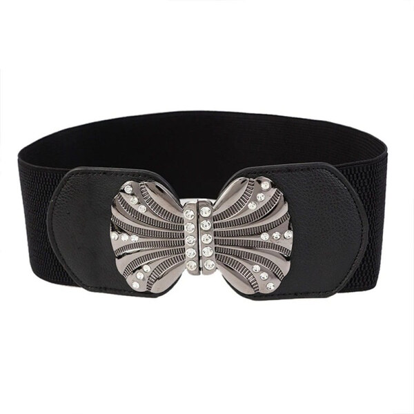 Lifestyle Dámsky elastický pružný opasok s prackou Sava Čierny 65228793