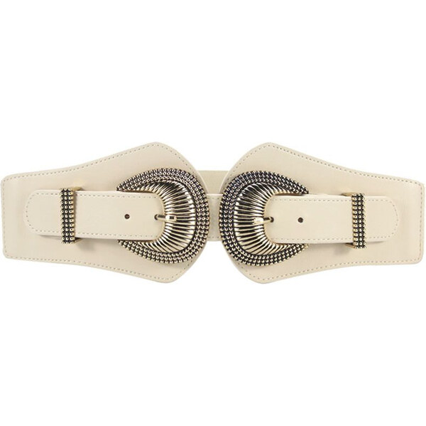 Lifestyle Dámsky strečový pružný široký opasok Albin Smetanový 65228806