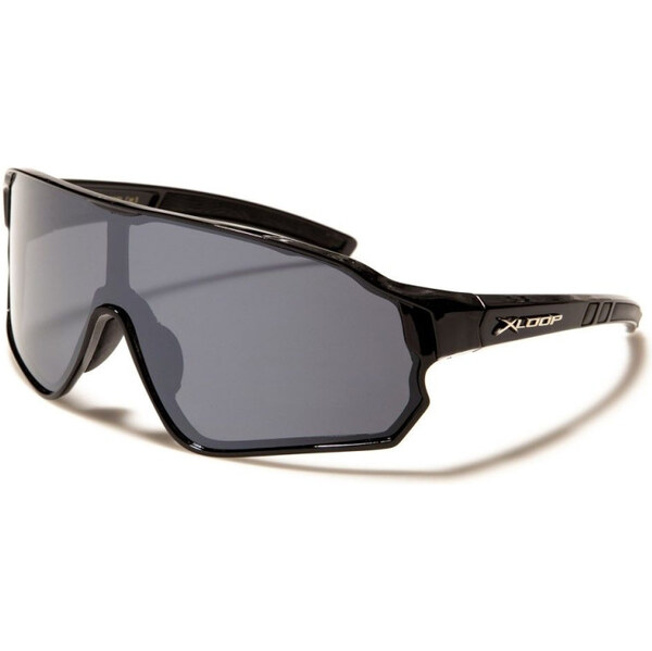 Olympic eyewear X-LOOP SHIELD bežecké dymové slnečné okuliare Čierne 65228863