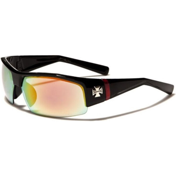 CHOPPERS SEMI-RIMLESS zrkadlové slnečné okuliare Oranžové 65228872