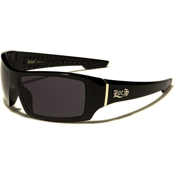 Olympic eyewear LOCS Gangsta obdĺžnikové slnečné okuliare Čierne 65228893