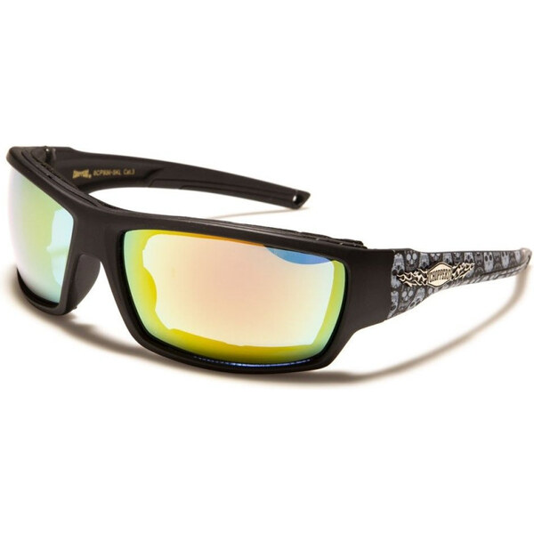 Olympic eyewear CHOPPERS Pánske Biker Slnečné okuliare s lebkou 65228937