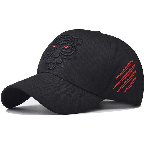 EDIKO Čiapka so šiltom Bavlnená Šiltovka Tiger Čierna 65228971