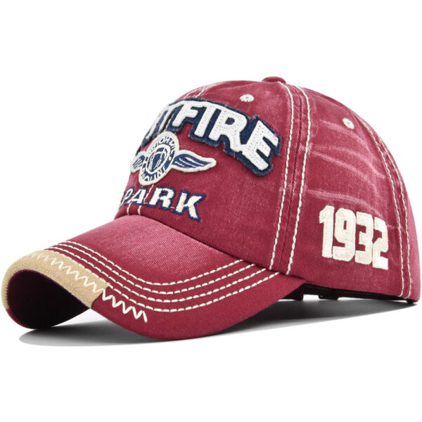 EDIKO Bavlnená Šiltovka Spitfire SPARK Červená 65228965