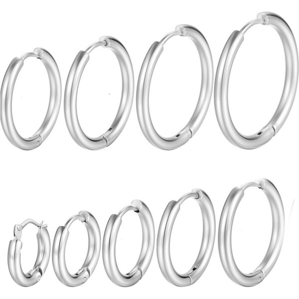 Impress Jewelry Kruhová náušnica z chirurgickej ocele Krúžok 65229074