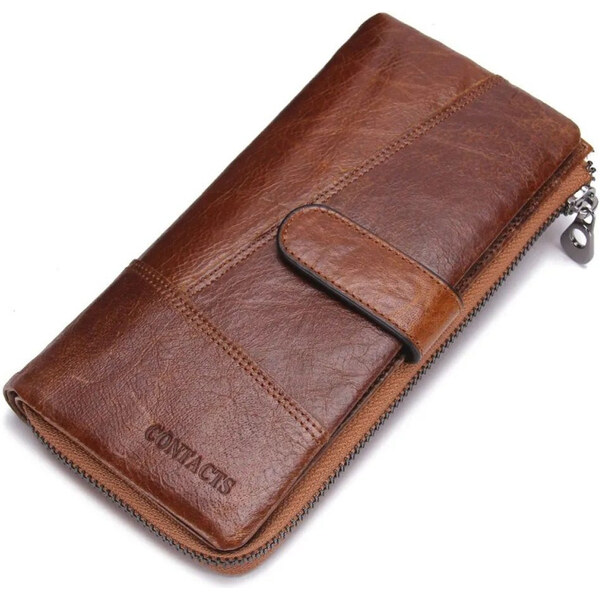 Contacts pánska kožená peňaženka Alvear Svetlé Hnedá 65229073