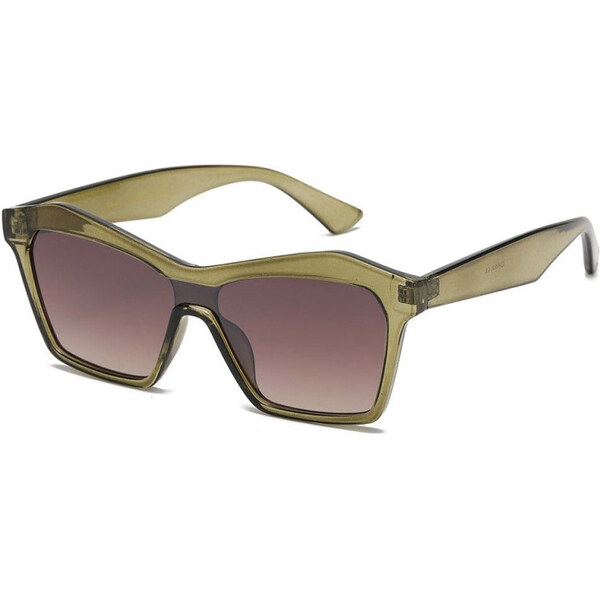 GISELLE dámske obdĺžnikové slnečné okuliare Zelené 65229123