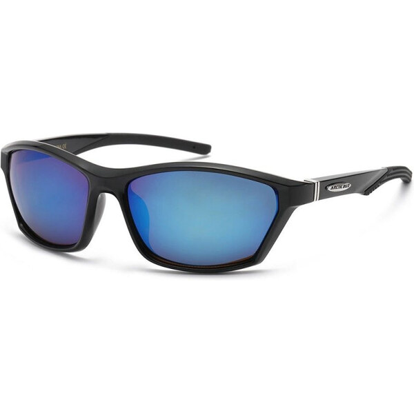 Olympic eyewear ARCTIC BLUE pánske zrkadlové slnečné okuliare Čierne 65229133