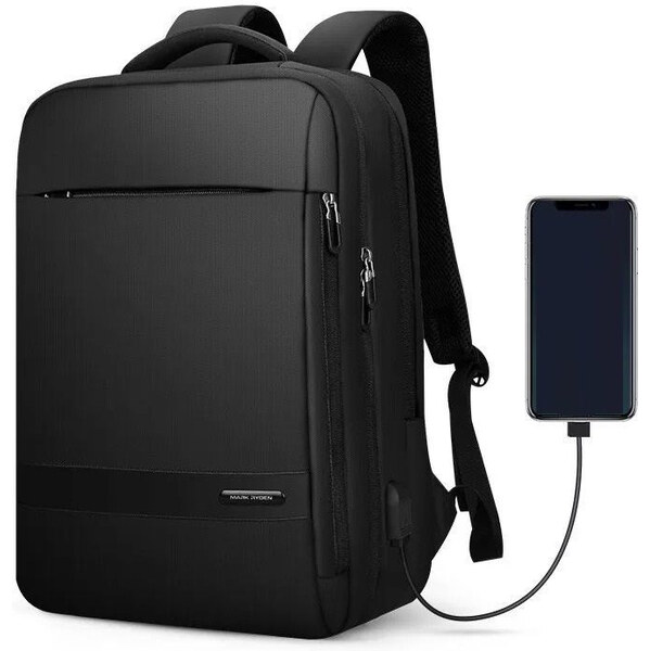 Mark Ryden elegantný batoh s USB Valius Čierny 22L 65229146