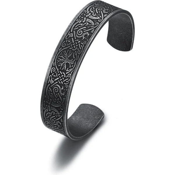 Impress Jewelry Náramok z chirurgickej ocele Viking Strom života 65229201