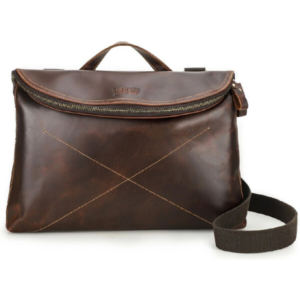 Contacts kožená taška cez rameno Kriens 5L 65229203