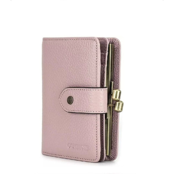 Contacts malá kožená peňaženka Vevey Ružová 65229219