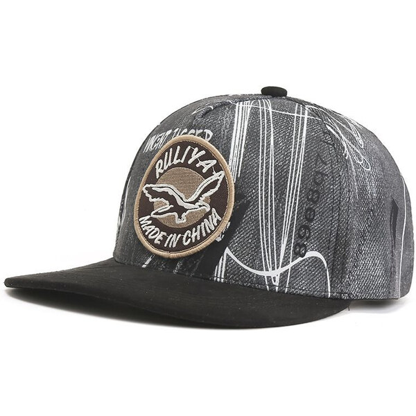 EDIKO Čiapka so šiltom Šiltovka s rovným šiltom Ruliya Čierna 65229243