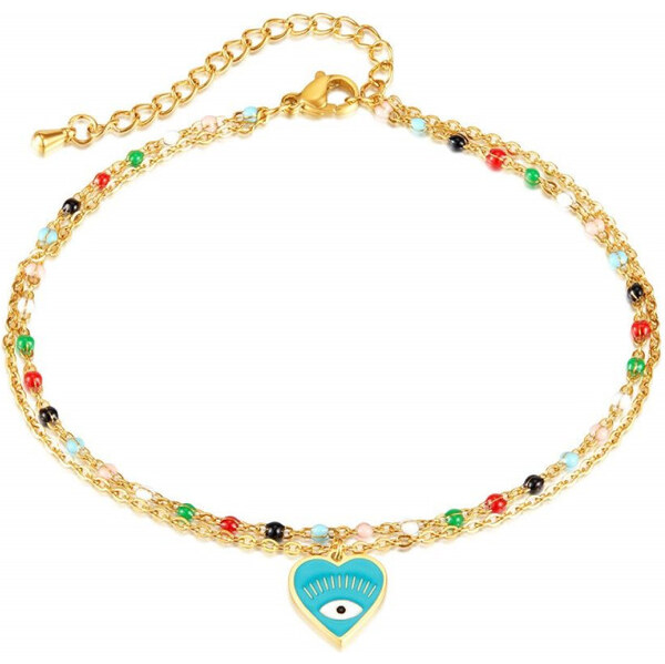 Titan Jewerly Retiazka na nohu z chirurgickej ocele Diabolské oko 65229271