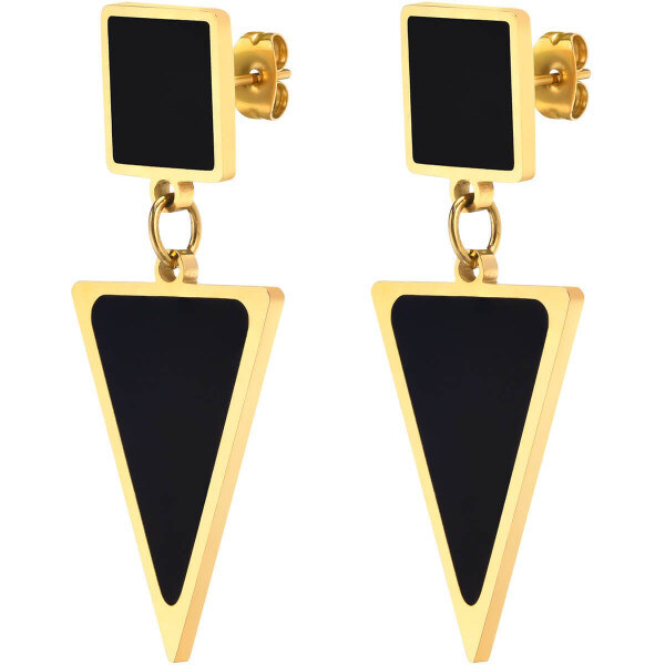 Impress Jewelry Dámske Oceľové visiace náušnice trojuholníkové 65229308