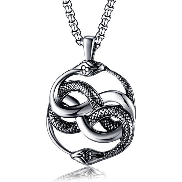 Impress Jewelry Prívesok z chirurgickej ocele - Infinidad Spletený had 65229361