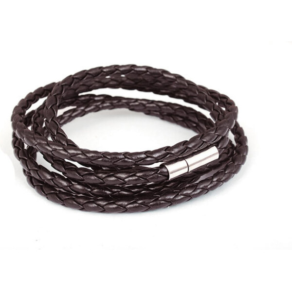 Lodestar Pletený náramok Easy tmavo Hnedý 65229418