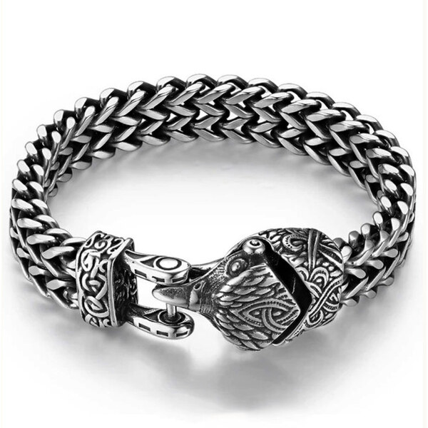 Impress Jewelry Náramok z chirurgickej ocele Viking Jastrab 65229439