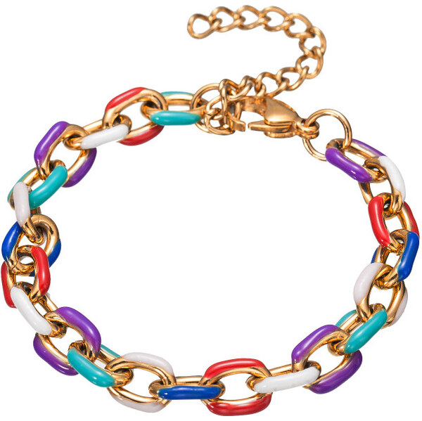 Titan Jewerly Dámsky oceľový náramok Crazy colorful Farebný 65229445