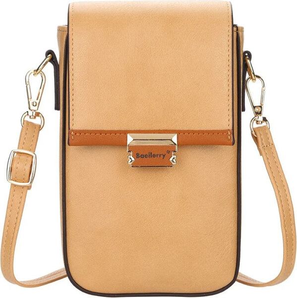Baellerry Dámska mini kabelka na mobil Cindy Camel 65229530