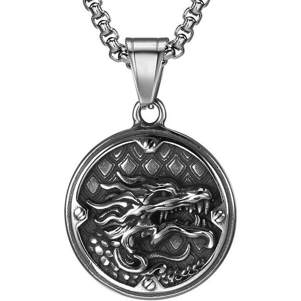 Impress Jewelry Prívesok z chirurgickej ocele Dračia hlava 65229557