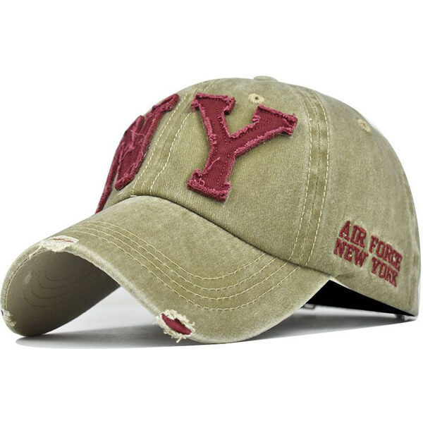 ANG-E šiltovka s nápisom NY Air Force Béžová 65229576