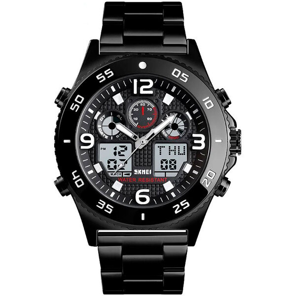 Skmei 1538 pánske duálne hodinky Shaft Čierne 65229595
