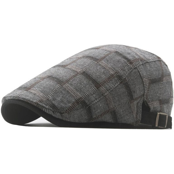 JAMONT Pánska plochá bavlnená čiapka bekovka Kerstin Šedá 65229603