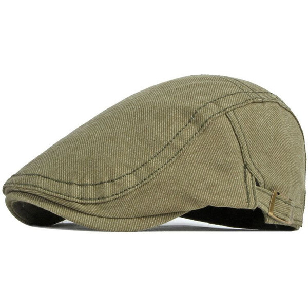 JAMONT Pánska plochá bavlnená čiapka bekovka Cesme Zelená 65229639