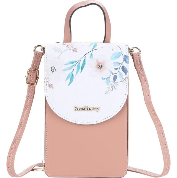 Baellerry Dámska kabelka na mobil Flowers Ružová 65229761