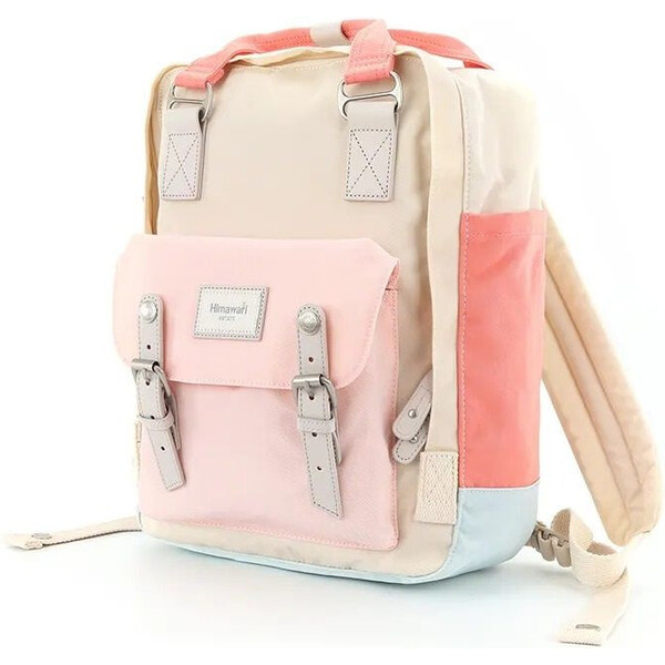 Himawari mestský batoh Buttercup Dillon Béžovo-ružový 17L 65229767