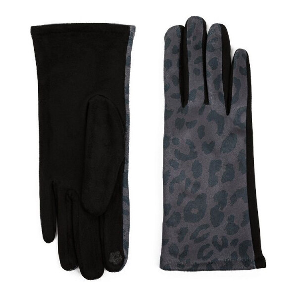 ArtOfPolo dámske rukavice Leopard Šedé 65229772