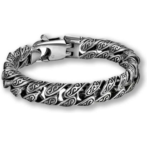 Impress Jewelry Elegantný pánsky náramok Mysticus z ocele - vintage 65229779