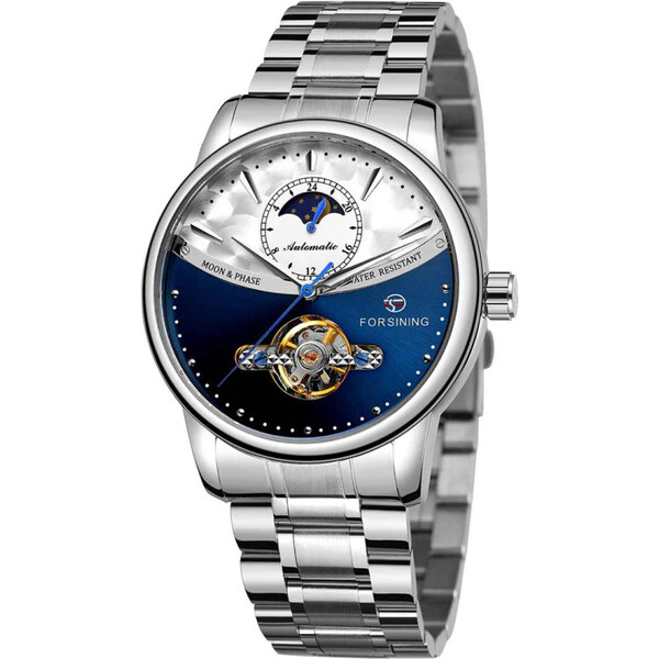 FORSINING pánske automatické hodinky Moonlight 9M3S5 Modré 65229791